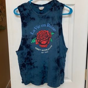 Obey graphic tank